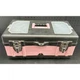 Pink Tool Box for Women &ndash; 18" Portable Locking Tote Chest for Tools & Craft Kits