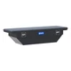 UWS Matte Black 63" Secure Lock Angled Tool Box, Low Profile Toolbox Storage