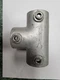 Zoro Select 30Lw90 Structural Pipe Fitting, Dual-Socket Tee, Cast Iron, 2 In