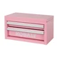 Pink Portable Mini Kobalt Steel Tool Box 2 Drawer Storage 10.83" &times; 5.91" &times; 5.91"