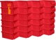 Akro-Mils 30220 AkroBins Plastic 7-Inch x 4-Inch x 3-Inch, 24-Pack, Red