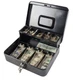 KYODOLED Locking Cash/Money Saving Organizer Box with Lock Safe with Key and Cas