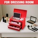 WORKPRO Steel Small Toolbox Metal Mini Tool Box 2 Drawer with Ball Bearing Slide