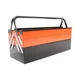 LABLT 21-In Metal Tool Box 3-Tier 5-Tray Portable W/ Handle Folding Toolbox