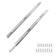 Biaungdo 2 Pcs Drawer Slides, 12"/310mm Metal Ball Bearing 310mm/12", Silver 