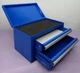 KOBALT 3-DRAWER BLUE STEEL JEWELRY / TOOL BOX FREE SHIPPING HOT ROD MOTHER'S DAY