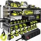 POKIPO Large Power Tool Organizer Wall Mount with Station, Black