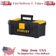 16 in. 2.1 Gallon Essential Durable Heavy Duty Home Tool Box with Lid Organizer