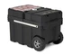Keter Masterloader Resin Rolling Tool Box with Locking System and Removable Bins