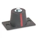 MASON 4C877 Floor-Mount Vibration Isolator,1 7/8"H 4C877