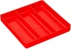 Ernst 5020 10.5 x 10.5" 3 Compartment Tool Organizer Tray - Red