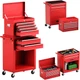 IRONMAX 6-Drawer Tool Cabinet on Wheels, Lockable 2 in 1 Tool Box Organizer W/ 4