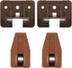 LONTAN DGSL01 Plastic Drawer Slides and Guides 2 Pack Drawer Replacement Part fo