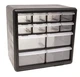 Homak 12-Drawer Parts Organizer, Black, HA01012001 