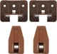 LONTAN DGSL01 Plastic Drawer Slides and Guides 2 Pack Drawer Replacement Part fo