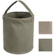 Rothco Canvas Water Bucket Collapsible Heavyduty Tool Carrier with Handles