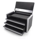 sdroceRyaM Mini Metal Tool Box, Portable 3 Drawer Steel Stackable Tool Box Small