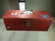 Vintage Kennedy Kits KK-19 Red Metal Tool Box Made in USA Van Wert Ohio 19"