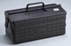 TOYO Steel 2-Tier Metal Tool Box ST-350BK2 Matte Black Made in Japan