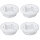 WHYHKJ 4pcs 2" Bung Cap Fine Thread Poly Buttress Drum for 55 White 