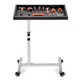OLBRUS Adjustable Work Table with Wheels Mechanic Rolling Tool Tray Table for