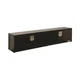 BUYERS PROD 1702940 ucts Black Steel Topsider Truck Box w/ T-Handle Latch (16x13