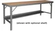 Durham WBF-TH-3096-95 Folding Leg Workbench w/ Tempered Hard Board Top, 96"x30"