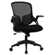 SMUG ERGONOMIC DESK CHAIR MESH OFFICE CHAIR MID BACK SWIVEL TASK CHAIR BLACK