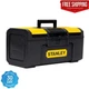 Tool Box with Interior Tray and Top Storage 16 In. 1-Touch Latch Lid Organizers