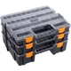 3-in-1 Tool Box Organizer 52 Compartment Parts Chest Stalwart 75-TSBS-G-2016