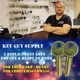 EM501-EM550. Pair of keys 4 Eberhard Husky, Cut To Your code. Licensed Locksmith
