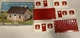 Plasticville, U.S. A. 1630-100 Cape Cod House Red and White With box