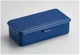 TOYO Steel Tool Box T-190 Navy Blue  - 8x4x2 (approx)  -  Made in JAPAN