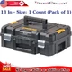 DEWALT TSTAK II Tool Box 13 in Stackable Heavy Duty Storage Case DWST17807 66 lb