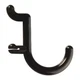 Functionaire 25-Fh1-4 Locking Pegboard Hooks, 1 In. L, Blk, Pk25