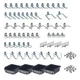 76964 DuraHook and Hanging Bin Assortment Kit, Black, Small