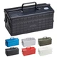 TOYO Steel ST-350BK Cantilever Toolbox 2-Tier Semi-Gloss Black Made in Japan