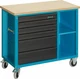 HAZET Mobile work bench 177W-6 Drawers shallow: 4x 80x527x348 mm Drawer