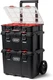 Keter Stack-n-Roll Modular Tools Organizer for Garage 3PC System, Black/Red 
