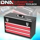 20" 3 Drawers Flat Top Steel Portable Hand Carry Multiple Storage Tool Box Red