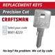 Craftsman Tool Box Key Tool Chest Replacement 8001-8223