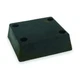 Zoro Select 2MYR1 13 in. x 4 in. x 12 in. Rubber Dock Bumper