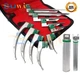 12 Pcs German LARYNGOSCOPE Set, Fiber Optic Handle + Blades MAC + MIL 0,1,2,3,4