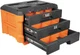 Klein Tools 54823MB MODbox 3-Drawer Tool Box: Heavy-Duty Stackable Organizer