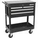 Ironton 4-Drawer Tool Cart, 30in.W, 33-7/8in.L x 17-5/8in.W x 39-1/8in.H,