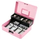 KYODOLED Large Cash Box with Combination Lock, XL-Combination Pink-1 
