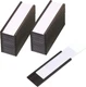 30 Pack Magnetic Label Holders 3x1 Inch Name Tags with Films and Strips