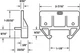 Prime-Line 222186 White Polyethylene Drawer Track Guide for 9/32 x 1 in. Track