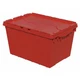 Akro-Mils 39120Red Attached Lid Container, 12 Gal Volume Cap., 21 1/2 In L, 15