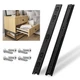 NECILO Full Extension Ball Bearing Drawer Slides 8 10 12 14 16 22 Inch, Black